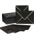 Elegáns fekete boríték arany kerettel 18x13,5 cm 175813933