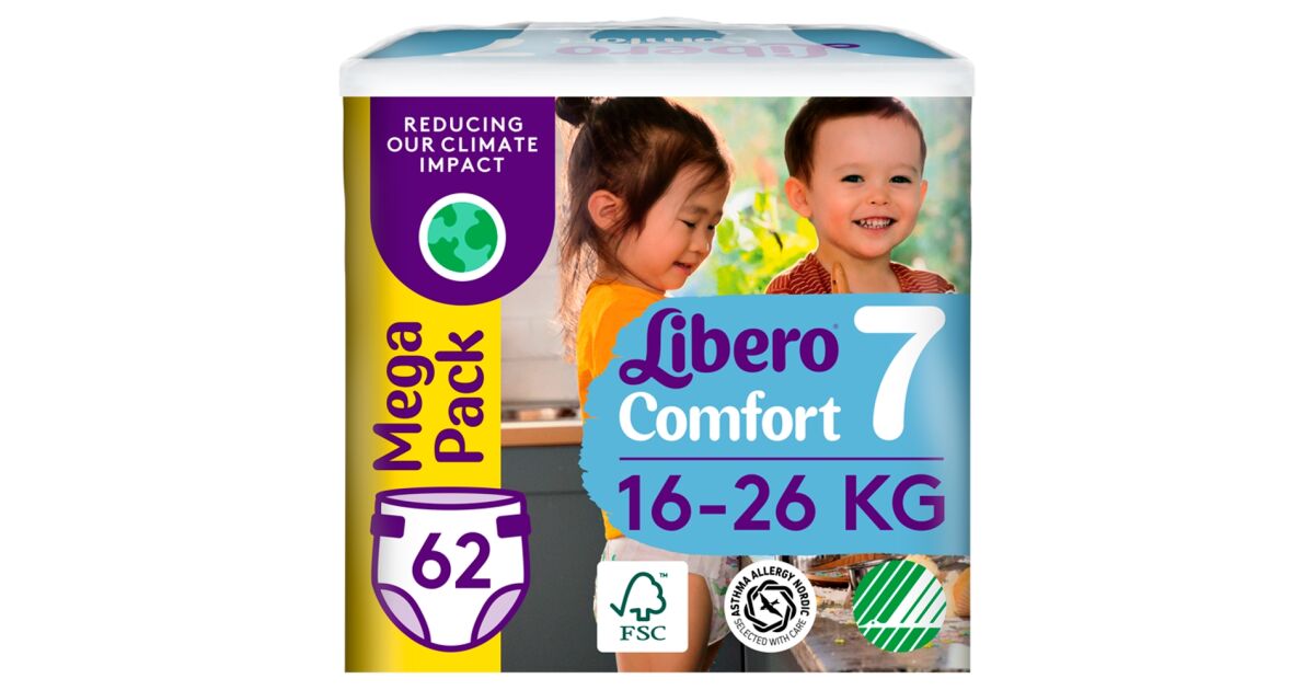 Libero Comfort Mega Pack Pants Diapers 16-26kg XL (62pcs