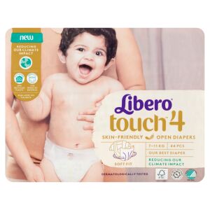 Libero Touch 4-es méret (7-11kg) nadrágpelenka csomag, puha és bőrbarát kialakítással babák számára. - Pelenka
