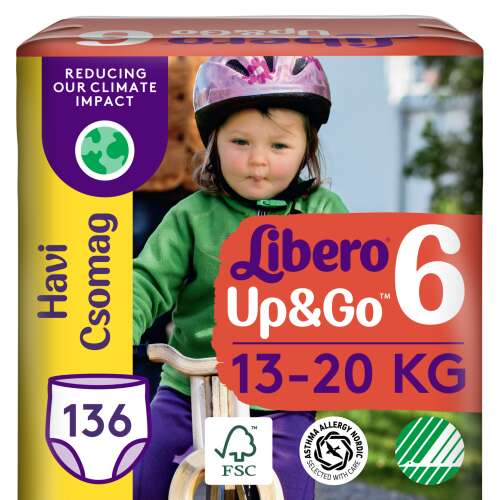 Libero Up&Go Monatswindelpaket 13-20kg Junior 6 (136Stück)