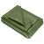 Folded green polyethylene tarp, 6x8 meters, UV protection