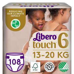Libero Touch Jumbo havi Pelenkacsomag 13-20kg Junior 6 (108db) 45558452 "-25kg"  Pelenkák