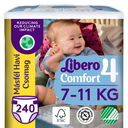 Libero Comfort Eineinhalb-Monats-Paket Kissen 7-11kg Maxi 4 (240 Stück)
