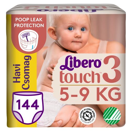 Libero Touch havi Pelenkacsomag 5-9kg Midi 3 (144db)