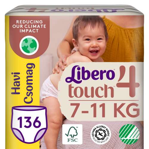 Libero Touch Monatswindelpaket 7-11kg Maxi 4 (136Stk)