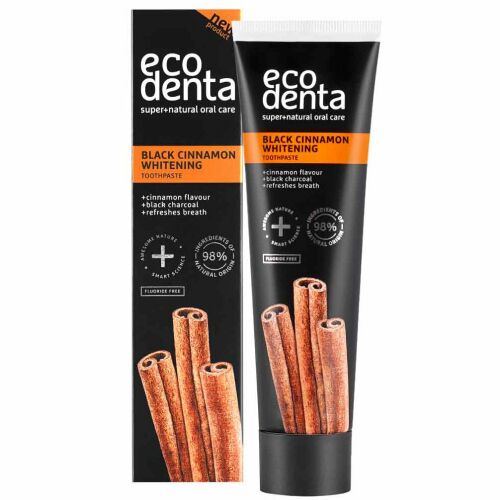 Ecodenta, Fehérítő fogkrém fekete fahéjjal, 100 ml 175873336 - Fogkrém