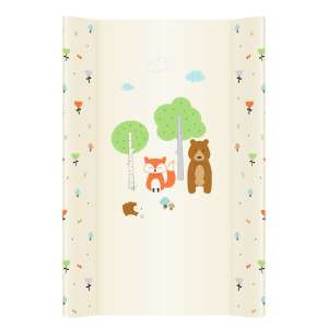 Albero Mio merev Pelenkázó lap 47x70cm - Erdei állatok #bézs