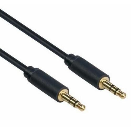 Mercodan PRO Minijack 3,0m, ULTRA SOFT  3,5mm, czarny kabel gniazdo:gniazdo 175876430 - Jack kábel