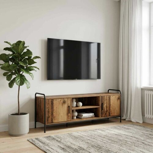 vidaXL TV szekrény 133 x 33 x 50 cm Antik Fa Szerelt Fa 180223972 