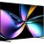 Hisense 100 colos 100U7SPRO 4K UltraHD Mini LED Smart TV, bal oldali szögből nézve, vékony profilja és élénk kijelzője látható