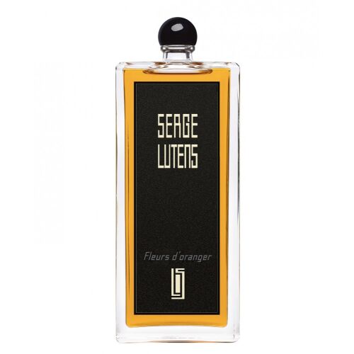 Serge Lutens Fleurs D'Oranger női eau de parfum, 100 ml-es üveg fekete címkével és arany részletekkel - Női parfüm