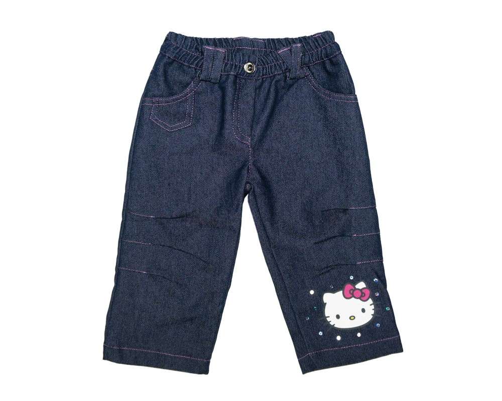 Bélelt gyerek Farmernadrág - Hello Kitty - kék