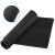Textured black gaming mouse pad, rolled and flat