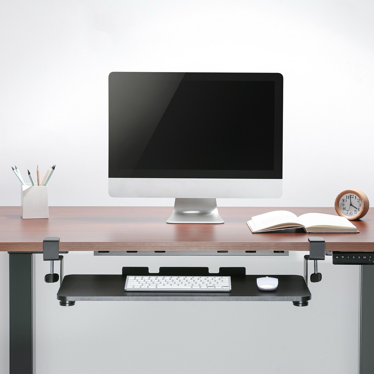 Maclean asztal alatti billentyűzettartó, állítható, MC-839