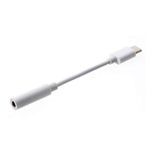 Fehér USB-C - 3.5mm Jack Audio Adapter - Jack átalakító