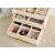 Šperkovnica s 20 priehradkami, béžová 80180237