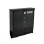 Postaláda black mailbox angled view