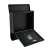 Postaláda black mailbox with open front and top