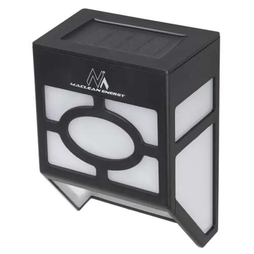 Maclean Energy MCE171 napelemes LED fali lámpa, fekete