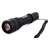 Bailong tactical flashlight with zoom, CREE XM-L T6 LED, 18650 battery, USB charging, black