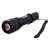 Bailong tactical flashlight with zoom, CREE XM-L T6 LED, 18650 battery, USB charging, black