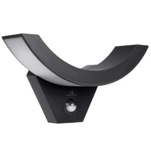 Lampka LED z czujnikiem ruchu Maclean Energy MCE290B, czarna, IP54 - Lampa ścienna