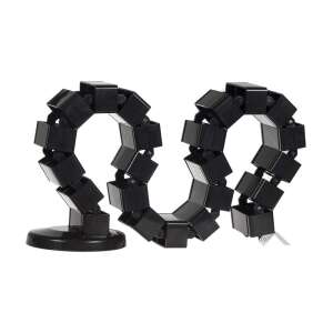 Maclean Kabelorganizer, schwarz, verstellbar, für Schreibtisch, 67 x 35 mm, ABS - Kabelführung