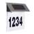 Solar powered house number sign with LED lights, AG216 Solar xline