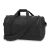 Dakine EQ Duffle 35L fekete utazótáska, hátulnézet ferdén az állítható vállpánt és oldalsó fogantyú látható