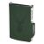 Mondraghi Silhouette Modern Deer Green minimalista pénztárca, zárva, szarvas emblémával, érmetartó címkével és márkajelzéssel