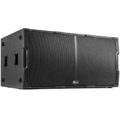 Power Dynamics PDY2215S 1800W passzív mélyláda dupla 15 hüvelykes mélysugárzóval, döntött nézet, professzionális hangrendszerekhez - Mélynyomó