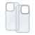 Két iPhone 15 Pro Pearl átlátszó világoskék TPU telefontok, az egyik kissé fedi a másikat, bemutatva a designt és a kiemelkedő kamera kivágást.