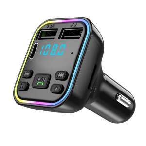 G38 Bluetooth FM-Sender für Auto mit Dual-USB-Ladegerät, Freisprechfunktion und LED-Anzeige - Transmitter
