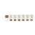 White 6-outlet power strip with individual switches and a master switch, 3 meter cord