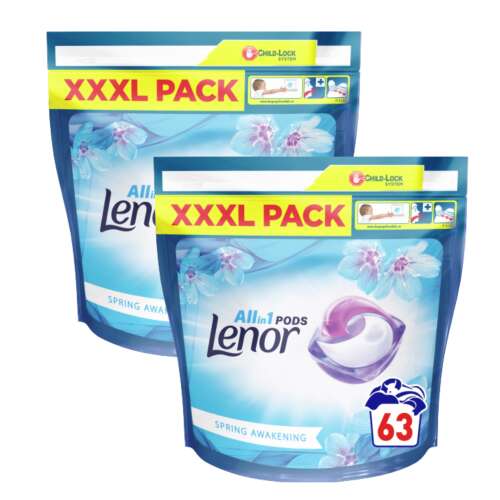 Lenor Allin1 Pods Spring Awakening mosókapszula, 2x63 mosás