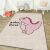 Conceptum Hypnose szőnyeg 'Baby Dino' mintával egy gyerek indiánsátor játszótérben, 140 x 220 cm-es puha és plüss szőnyeg