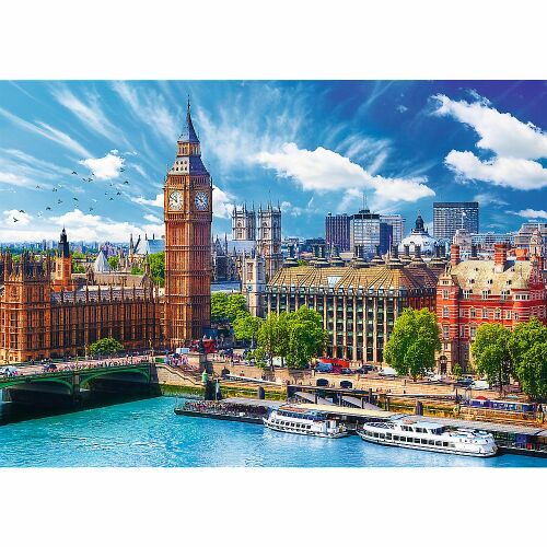 Trefl London 500-piece jigsaw puzzle featuring the Houses of Parliament and Big Ben
