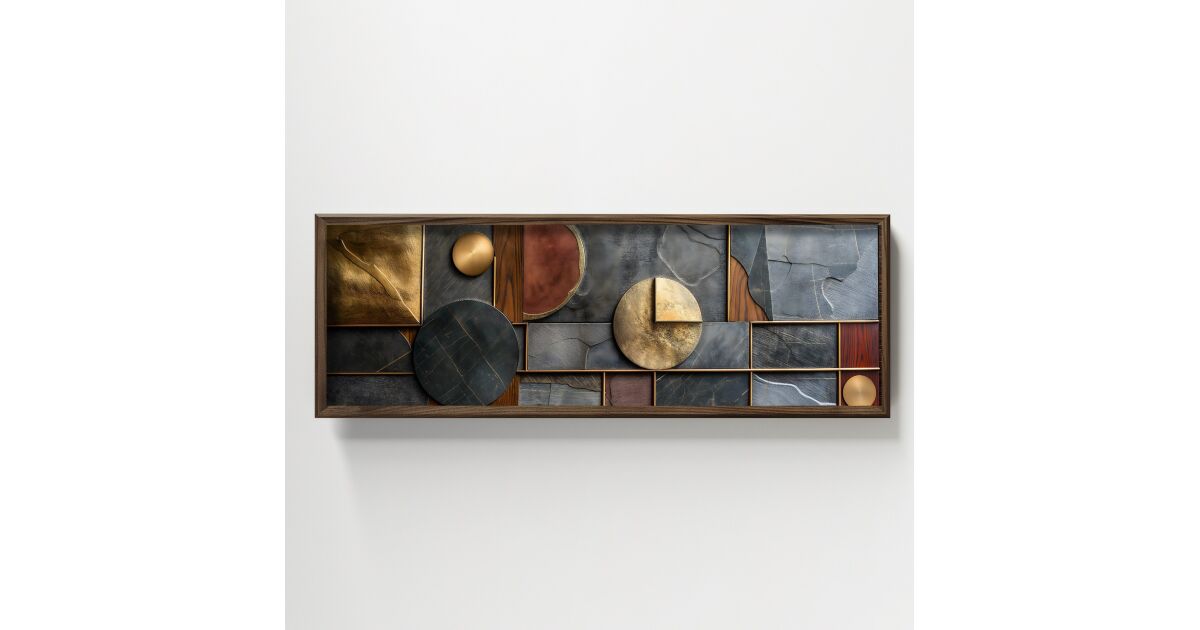 Wallity Decorative Framed MDF Painting Multicolor HUM020 176351854