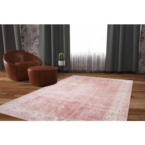 Conceptum Hypnose Többszínű Kék Chenille Szőnyeg (150 x 230) rusztikus nappaliban barna fotellal - Conceptum Hypnose