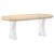 vidaXL dohányzóasztal láb, 2 db, fehér, 38x(42-43) cm, acél 176377203