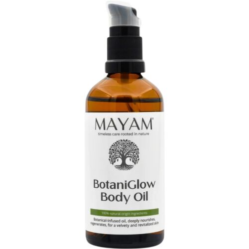 BotaniGlow Testápoló Olaj Kender- és Avokádóolajjal 100ml a Mayam-tól, természetes eredetű összetevők a mélyen táplált és revitalizált bőrért - Testápoló olaj