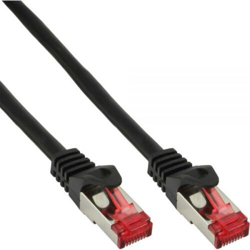 InLine 76422S hálózati kábel Fekete 0,25 M Cat6 S/FTP (S-STP)