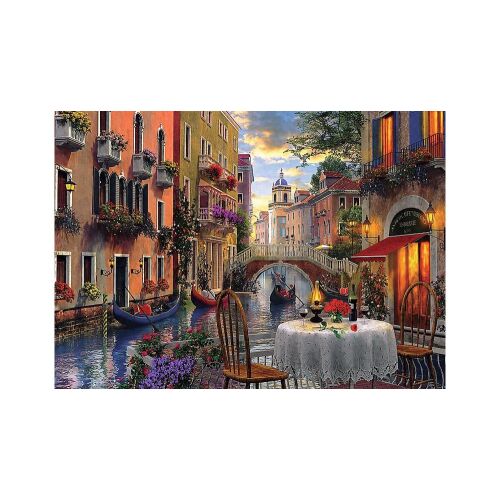 Velencei vacsora jelenet a Trefl 6000 darabos puzzle-ből