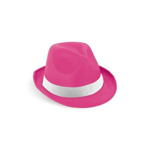 Palarie colorat din poliester, panglica nu este inclusa, 11 cm x 27 cm, roz 176402814 - Party kellék