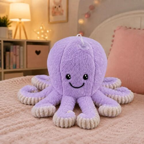 Plüss Polip Plüss Játék Tapadókoronggal, Lila, 16 cm 176404048 - Játék