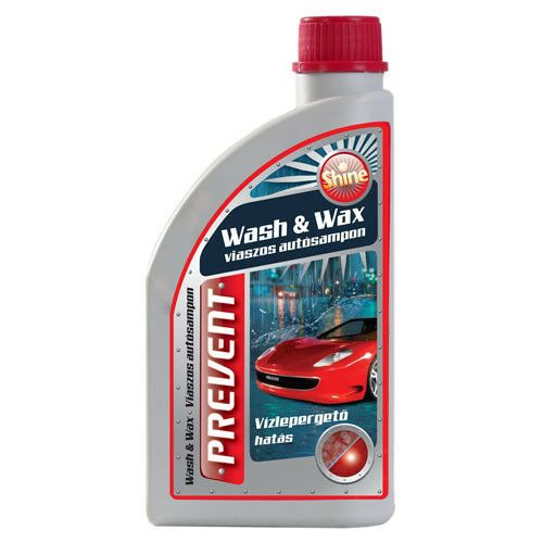 Prevent, Wash &amp; Wax, Sampon, Viasszal, 500ml