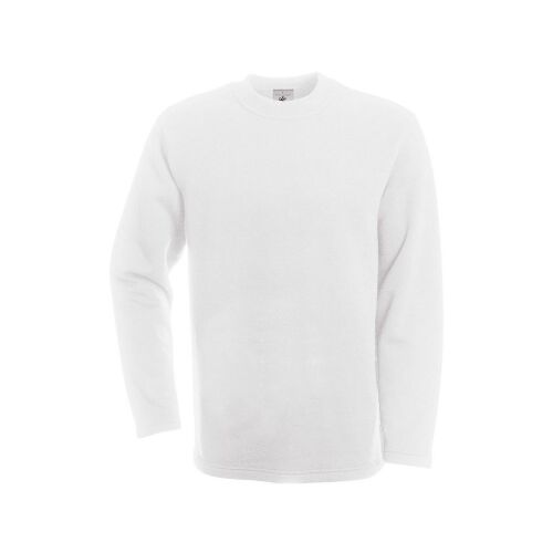 Férfi pulóver - B&C OPEN HEM - white - méret L 176421983 - Férfi pulóver