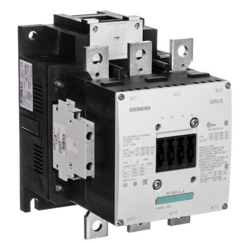 Siemens SIRIUS 3RT1065-6AP36 265A 3 pólusú AC tápkontaktor 2 nyitó és 2 záró segédérintkezővel ipari vezérlési alkalmazásokhoz - Villanyszerelési segédanyag