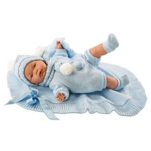 Llorens Újszülött fiú baba kék takaróval 38cm (38937) 45582522 LLorens Babák