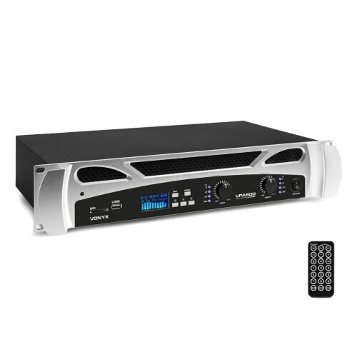 Vonyx VPA600 végfok erősítő 2x300W, Bluetooth + REC felvétel 176454883 - Audio erősítő